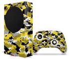 WraptorSkinz Skin Wrap compatible with the 2020 XBOX Series S Console and Controller WraptorCamo Digital Camo Yellow (XBOX NOT INCLUDED)