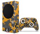 WraptorSkinz Skin Wrap compatible with the 2020 XBOX Series S Console and Controller WraptorCamo Old School Camouflage Camo Orange (XBOX NOT INCLUDED)