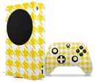 WraptorSkinz Skin Wrap compatible with the 2020 XBOX Series S Console and Controller Houndstooth Yellow (XBOX NOT INCLUDED)