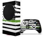 WraptorSkinz Skin Wrap compatible with the 2020 XBOX Series S Console and Controller Brushed USA American Flag Green Line (XBOX NOT INCLUDED)