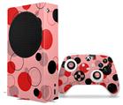 WraptorSkinz Skin Wrap compatible with the 2020 XBOX Series S Console and Controller Lots of Dots Red on Pink (XBOX NOT INCLUDED)
