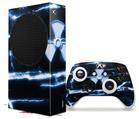 WraptorSkinz Skin Wrap compatible with the 2020 XBOX Series S Console and Controller Radioactive Blue (XBOX NOT INCLUDED)