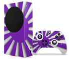 WraptorSkinz Skin Wrap compatible with the 2020 XBOX Series S Console and Controller Rising Sun Japanese Flag Purple (XBOX NOT INCLUDED)