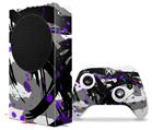 WraptorSkinz Skin Wrap compatible with the 2020 XBOX Series S Console and Controller Abstract 02 Purple (XBOX NOT INCLUDED)