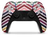 WraptorSkinz Skin Wrap compatible with the Sony PS5 DualSense Controller Zig Zag Colors 02 (CONTROLLER NOT INCLUDED)