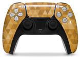 WraptorSkinz Skin Wrap compatible with the Sony PS5 DualSense Controller Triangle Mosaic Orange (CONTROLLER NOT INCLUDED)