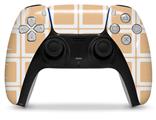 WraptorSkinz Skin Wrap compatible with the Sony PS5 DualSense Controller Squared Peach (CONTROLLER NOT INCLUDED)