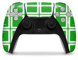 WraptorSkinz Skin Wrap compatible with the Sony PS5 DualSense Controller Squared Green (CONTROLLER NOT INCLUDED)