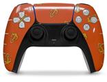 WraptorSkinz Skin Wrap compatible with the Sony PS5 DualSense Controller Anchors Away Burnt Orange (CONTROLLER NOT INCLUDED)