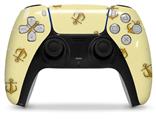 WraptorSkinz Skin Wrap compatible with the Sony PS5 DualSense Controller Anchors Away Yellow Sunshine (CONTROLLER NOT INCLUDED)