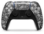 WraptorSkinz Skin Wrap compatible with the Sony PS5 DualSense Controller Scattered Skulls Gray (CONTROLLER NOT INCLUDED)
