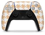 WraptorSkinz Skin Wrap compatible with the Sony PS5 DualSense Controller Houndstooth Peach (CONTROLLER NOT INCLUDED)