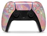 WraptorSkinz Skin Wrap compatible with the Sony PS5 DualSense Controller Neon Swoosh on Pink (CONTROLLER NOT INCLUDED)