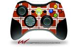 Squared Red Dark - Decal Style Skin fits Microsoft XBOX 360 Wireless Controller (CONTROLLER NOT INCLUDED)
