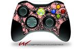 Scattered Skulls Pink - Decal Style Skin fits Microsoft XBOX 360 Wireless Controller (CONTROLLER NOT INCLUDED)