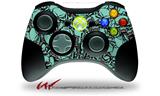 Scattered Skulls Seafoam Green - Decal Style Skin fits Microsoft XBOX 360 Wireless Controller (CONTROLLER NOT INCLUDED)