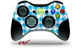 Houndstooth Blue Neon - Decal Style Skin fits Microsoft XBOX 360 Wireless Controller (CONTROLLER NOT INCLUDED)