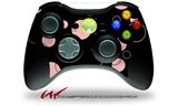 Lots of Dots Pink on Black - Decal Style Skin fits Microsoft XBOX 360 Wireless Controller (CONTROLLER NOT INCLUDED)