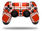 WraptorSkinz Skin compatible with Sony PS4 Dualshock Controller PlayStation 4 Original Slim and Pro Squared Red (CONTROLLER NOT INCLUDED)