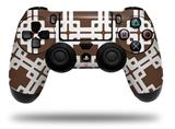 WraptorSkinz Skin compatible with Sony PS4 Dualshock Controller PlayStation 4 Original Slim and Pro Boxed Chocolate Brown (CONTROLLER NOT INCLUDED)