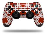 WraptorSkinz Skin compatible with Sony PS4 Dualshock Controller PlayStation 4 Original Slim and Pro Boxed Red Dark (CONTROLLER NOT INCLUDED)