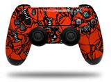 WraptorSkinz Skin compatible with Sony PS4 Dualshock Controller PlayStation 4 Original Slim and Pro Scattered Skulls Red (CONTROLLER NOT INCLUDED)
