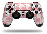 WraptorSkinz Skin compatible with Sony PS4 Dualshock Controller PlayStation 4 Original Slim and Pro Houndstooth Pink (CONTROLLER NOT INCLUDED)
