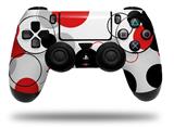 WraptorSkinz Skin compatible with Sony PS4 Dualshock Controller PlayStation 4 Original Slim and Pro Lots of Dots Red on White (CONTROLLER NOT INCLUDED)