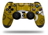 WraptorSkinz Skin compatible with Sony PS4 Dualshock Controller PlayStation 4 Original Slim and Pro Love and Peace Yellow (CONTROLLER NOT INCLUDED)