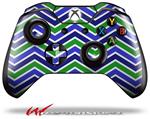 Decal Style Skin for Microsoft XBOX One Wireless Controller Zig Zag Blue Green - (CONTROLLER NOT INCLUDED)