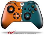 Decal Style Skin for Microsoft XBOX One Wireless Controller Ripped Colors Orange Seafoam Green - (CONTROLLER NOT INCLUDED)