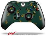 Decal Style Skin for Microsoft XBOX One Wireless Controller Anchors Away Hunter Green - (CONTROLLER NOT INCLUDED)
