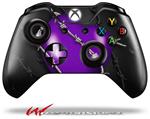 Decal Style Skin for Microsoft XBOX One Wireless Controller Barbwire Heart Purple - (CONTROLLER NOT INCLUDED)