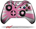 Decal Style Skin for Microsoft XBOX One Wireless Controller Rising Sun Japanese Flag Pink - (CONTROLLER NOT INCLUDED)