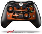Decal Style Skin for Microsoft XBOX One Wireless Controller 2010 Chevy Camaro Orange - Black Stripes on Black - (CONTROLLER NOT INCLUDED)