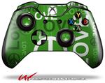 Decal Style Skin for Microsoft XBOX One Wireless Controller Love and Peace Green - (CONTROLLER NOT INCLUDED)
