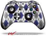 Decal Style Skin for Microsoft XBOX One Wireless Controller Argyle Blue and Gray - (CONTROLLER NOT INCLUDED)