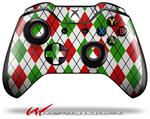 Decal Style Skin for Microsoft XBOX One Wireless Controller Argyle Red and Green - (CONTROLLER NOT INCLUDED)