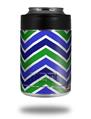 Skin Decal Wrap for Yeti Colster, Ozark Trail and RTIC Can Coolers - Zig Zag Blue Green (COOLER NOT INCLUDED)