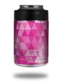 Skin Decal Wrap for Yeti Colster, Ozark Trail and RTIC Can Coolers - Triangle Mosaic Fuchsia (COOLER NOT INCLUDED)