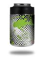 Skin Decal Wrap for Yeti Colster, Ozark Trail and RTIC Can Coolers - Halftone Splatter Green White (COOLER NOT INCLUDED)