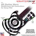 Bullseye Black and White WraptorSkinz TM Skin fits All PS2 SG Guitars Controllers (GUITAR NOT INCLUDED)s