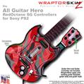 Camouflage Red WraptorSkinz TM Skin fits All PS2 SG Guitars Controllers (GUITAR NOT INCLUDED)s