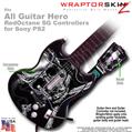 Chrome Skull on Black WraptorSkinz TM Skin fits All PS2 SG Guitars Controllers (GUITAR NOT INCLUDED)s