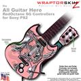 Chrome Skull on Pink WraptorSkinz TM Skin fits All PS2 SG Guitars Controllers (GUITAR NOT INCLUDED)s