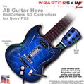 Colorburst Blue WraptorSkinz TM Skin fits All PS2 SG Guitars Controllers (GUITAR NOT INCLUDED)s
