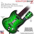 Colorburst Green WraptorSkinz TM Skin fits All PS2 SG Guitars Controllers (GUITAR NOT INCLUDED)s