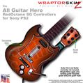 Colorburst Orange WraptorSkinz TM Skin fits All PS2 SG Guitars Controllers (GUITAR NOT INCLUDED)s