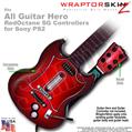Colorburst Red WraptorSkinz TM Skin fits All PS2 SG Guitars Controllers (GUITAR NOT INCLUDED)s