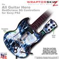 Radioactive Blue WraptorSkinz TM Skin fits All PS2 SG Guitars Controllers (GUITAR NOT INCLUDED)s